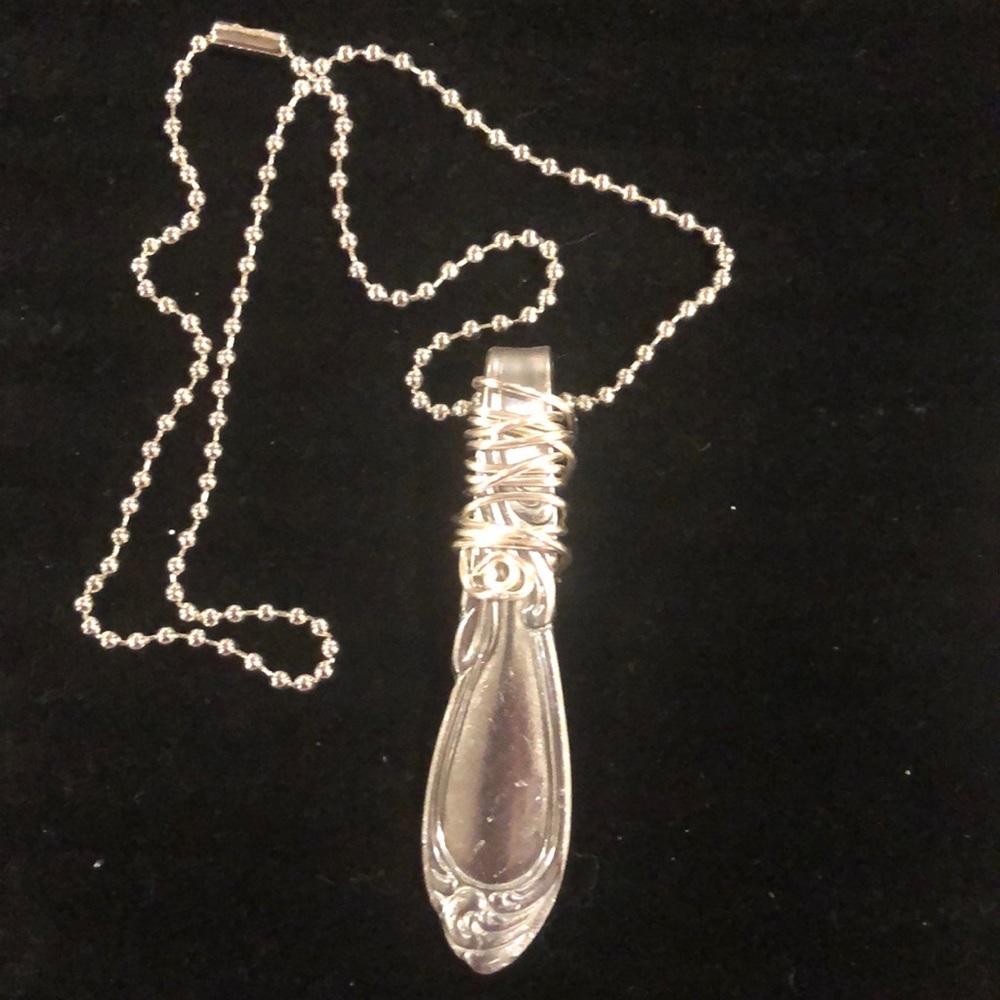 Spoon handle necklace